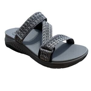 Dansko Gray Rosette Sandals
